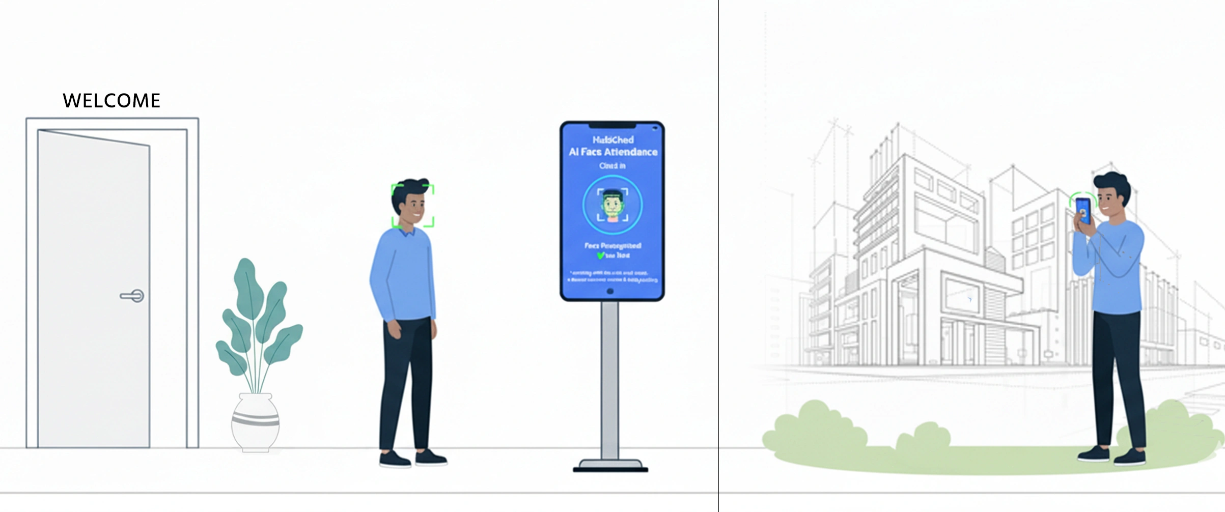 AI-powered facial recognition attendance system