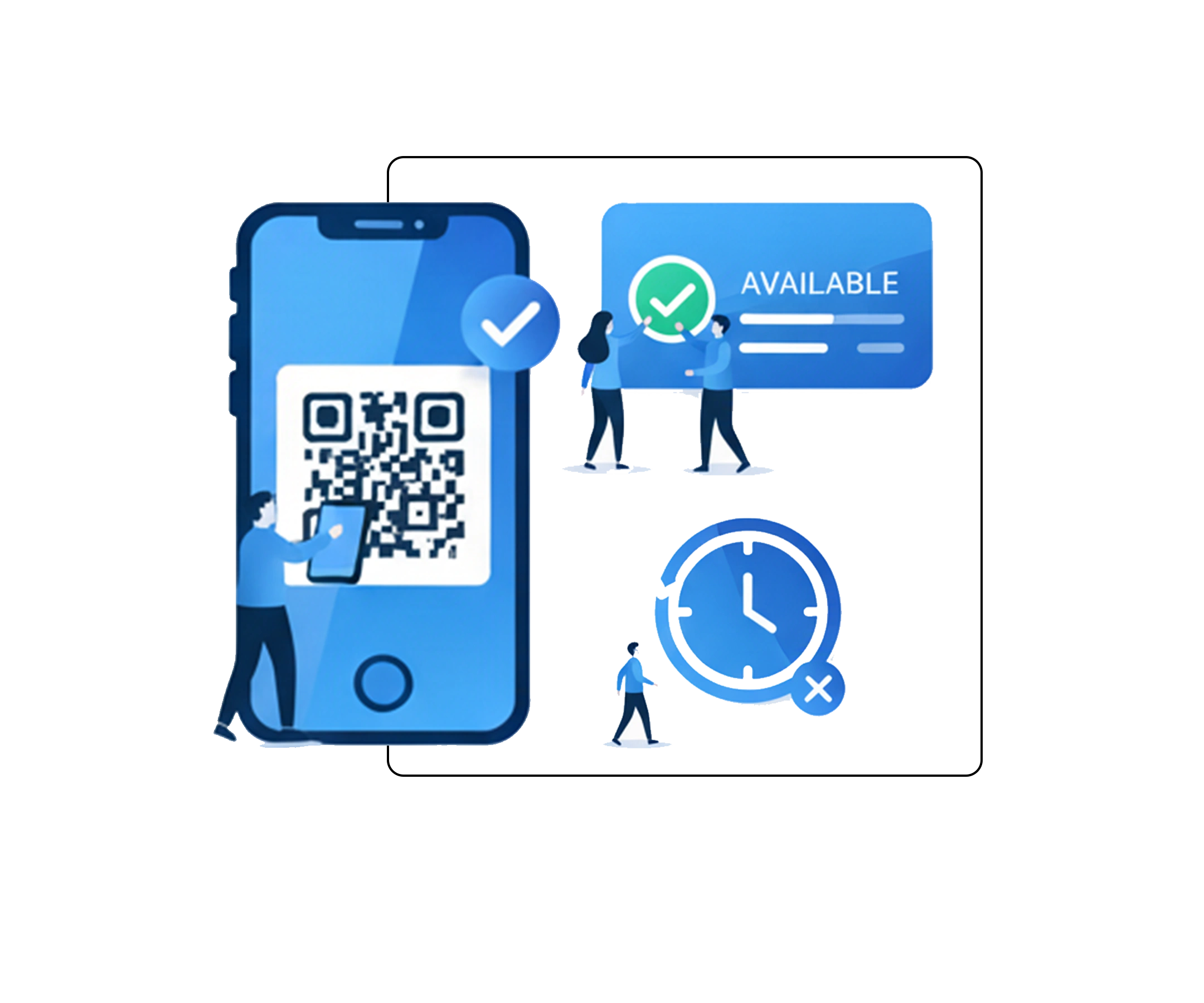 Conference room management system with smart check-in features